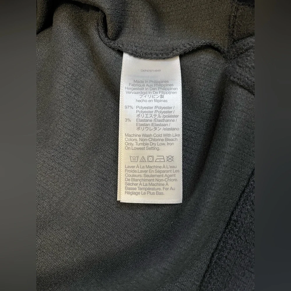 Madewell Black Square Neck Long Sleeve Puff Blouse